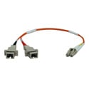 Photo of Tripp Lite N458-001-62 Duplex Multimode 62.5/125 Fiber Adapter (LC-SC M/F) 1 Foot