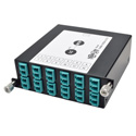 Photo of Tripp Lite N484-1M24-LC12 100Gb/120Gb to10Gb Breakout Cassette 24-Fiber OM4 MTP/MPO to ( x12 ) LC Duplex