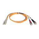 Photo of Tripp Lite N518-01M Duplex Multimode 50/125 Fiber Patch Cable (LC/ST) 3 Feet