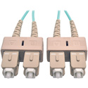 Photo of Tripp Lite N806-10M 10Gb Duplex Multimode 50/125 OM3 LSZH Fiber Patch Cable (SC/SC) - Aqua 33 Feet