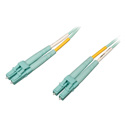 Photo of Tripp Lite N820-02M-OM4 10Gb/100Gb Duplex Multimode 50/125 OM4 LSZH Fiber Patch Cable (LC/LC) - Aqua 6 Feet