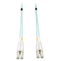 Photo of Tripp Lite N820-03M 10Gb Duplex Multimode 50/125 OM3 LSZH Fiber Patch Cable (LC/LC) - Aqua 10 Feet