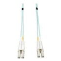 Photo of Tripp Lite N820-20N 10Gb Duplex Multimode 50/125 OM3 LSZH Fiber Patch Cable (LC/LC) - Aqua 20-Inch