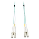 Photo of Tripp Lite N820-25M 10Gb Duplex Multimode 50/125 OM3 LSZH Fiber Patch Cable (LC/LC) - Aqua 82 Feet
