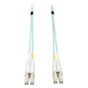 Photo of Tripp Lite N820-35M 10Gb Duplex Multimode 50/125 OM3 LSZH Fiber Patch Cable (LC/LC) - Aqua 115 Feet
