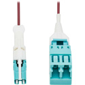 Tripp Lite N822L-001-MF Duplex MMF Fiber Optic Cable Adapter 400G OM4 M/F CS-PC LC-PC