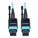 Photo of Tripp Lite N844-10M-12-P MTP/MPO Patch Cable 12 Fiber 40GbE 40GBASE-SR4 OM3 Plenum-Rated - Aqua 33 Feet