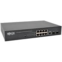 Photo of Tripp Lite NGS8C2POE 8 10/100/1000Mbps Port Gigabit L2 Web-Smart Managed PoE plus Switch - 140W - 20 Gbps