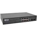 Tripp Lite NGS8C2POE 8 10/100/1000Mbps Port Gigabit L2 Web-Smart Managed PoE plus Switch - 140W - 20 Gbps