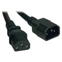 Photo of Tripp Lite P004-002-13A Standard Computer Power Extension Cord 13A 16 AWG (IEC-320-C14 to IEC-320-C13) 2 Feet