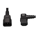 Tripp Lite P004-002-13RA Standard Computer Power Extension Cord 10A 18 AWG (IEC-320-C14 to Right Angle IEC-320-C13) 2 Fe
