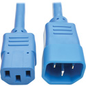 Photo of Tripp Lite P004-003-ABL Computer Power Extension Cord 10A 18 AWG C14 to C13 - Blue - 3 Foot