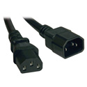 Tripp Lite P004-003 Standard Computer Power Extension Cord 10A 18 AWG (IEC-320-C14 to IEC-320-C13) 3 Feet