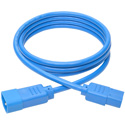 Tripp Lite P004-006-ABL 6ft Computer Power Extension Cord 10A 18 AWG C14 to C13 - Blue
