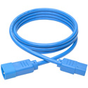 Photo of Tripp Lite P004-006-ABL 6ft Computer Power Extension Cord 10A 18 AWG C14 to C13 - Blue