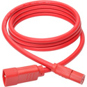 Photo of Tripp Lite P005-006-ARD Heavy-Duty Power Extension Cord - 15A - 14AWG (IEC-320-C14 to IEC-320-C13) - Red - 6 Foot