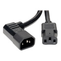 Photo of Tripp Lite P005-006-14LA Heavy-Duty Power Extension Cord 15A 14 AWG (Left Angle IEC-320-C14 to IEC-320-C13 6 Feet