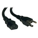 Tripp Lite P006-001 Universal Computer Power Cord 10A 18 AWG (NEMA 5-15P to IEC-320-C13) 1 Foot