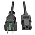 Photo of Tripp Lite P006-003-HG10 Hospital-Grade Computer Power Cord 10A 18  AWG (NEMA 5-15P to IEC-320-C13) 3 Feet