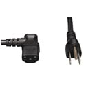 Photo of Tripp Lite P006-006-13LA Universal Computer Power Cord 10A 18 AWG (NEMA 5-15P to Left Angle IEC-320-C13) 6 Feet