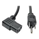 Photo of Tripp Lite P006-006-13RA Universal Computer Power Cord 10A 18 AWG (NEMA 5-15P to Right Angle IEC-320-C13) 6 Feet