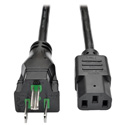 Photo of Tripp Lite P006-006-HG10 Hospital-Grade Computer Power Cord 10A 18  AWG (NEMA 5-15P to IEC-320-C13) 6 Feet