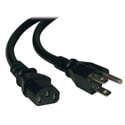 Photo of Tripp Lite P007-003 Heavy-Duty Computer Power Cord 15A 14 AWG (NEMA 5-15P to IEC-320-C13) 3 Feet