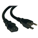 Photo of Tripp Lite P007-012 Heavy-Duty Computer Power Cord 15A 14 AWG (NEMA 5-15P to IEC-320-C13) 12 Feet