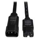 Tripp Lite P018-002 Heavy-Duty Computer Power Cord 16A 14 AWG (IEC-320-C14 to IEC-320-C15) 2 Feet