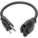 Photo of Tripp Lite P022-010 Standard Power Extension Cord 10A 18 AWG (NEMA 5-15P to NEMA 5-15R) 10 Feet