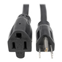 Tripp Lite P024-003 Heavy-Duty Power Extension Cord 15A 14 AWG (NEMA 5-15P to NEMA 5-15R) 3 Feet