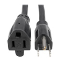 Photo of Tripp Lite P024-010 Heavy-Duty Power Extension Cord 15A 14 AWG (NEMA 5-15P to NEMA 5-15R) 10 Feet