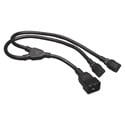 Tripp Lite P032-002-2C13 Heavy-Duty Power Splitter Y Cable 15A 14 AWG (IEC-320-C20 to 2x IEC-320-C13) 2 Feet