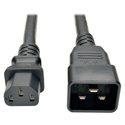 Photo of Tripp Lite P032-003 Heavy-Duty Power Cord for PDU 15A 12  AWG (IEC-320-C13 to IEC-320-C20) 3 Feet