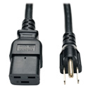 Tripp Lite P034-008 Heavy-Duty Power Adapter Cord 15A 14 AWG (IEC-320-C19 to NEMA 5-15P) 8 Feet