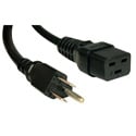 Photo of Tripp Lite P034-010 10ft Heavy Duty Power Cord 14AWG 15A 125V C19 to 5-15P 10 Foot