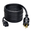 Photo of Tripp Lite P040-012-P30 Heavy-Duty Power Cord 20A 12 AWG (IEC-320-C19 to NEMA L6-30P) 12 Feet