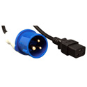 Photo of Tripp Lite P070-010 10ft Power Cord Adapter 16A 250V IEC309 (2P plus G) to C19 10 Foot
