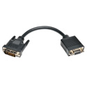Tripp Lite P120-08N DVI to VGA Adapter Cable (DVI-I Dual Link to HD15 M/F) 8-Inch