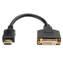 Photo of Tripp Lite P132-08N HDMI to DVI Cable Adapter (HDMI-M to DVI-D F) 8-Inch