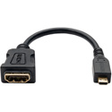 Tripp Lite P142-06N-MICRO Micro HDMI to HDMI Adapter for Ultrabook/Laptop/Desktop PC - 1920x1200/1080p Type D M/F 6-in.