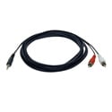 Photo of Tripp Lite P314-006 3.5mm Mini Stereo to 2-RCA Audio Y Splitter Adapter Cable (3.5mm M to 2x RCA M) 6 Feet