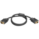 Photo of Tripp Lite P502-001 VGA Coax Monitor Cable High Resolution Cable with RGB Coax (HD15 M/M) 1 Foot