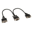 Photo of Tripp Lite P516-001-HR VGA Monitor Y Splitter Cable High Resolution (HD15 M to 2x HD15 F) 1 Feet