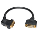 Tripp Lite P562-001-45L DVI Dual Link Digital Extension Adapter Cable with 45 degree Left Plug (DVI-D M/F) 1 Feet