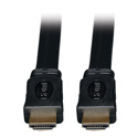 Photo of Tripp Lite P568-006-FL High Speed HDMI Flat Cable Ultra HD 4K x 2K Digital Video with Audio (M/M) Black 6 Feet