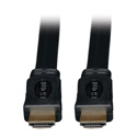 Photo of Tripp Lite P568-010-FL High Speed HDMI Flat Cable Ultra HD 4K x 2K Digital Video with Audio (M/M) Black 10 Feet