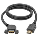 Photo of Tripp Lite P569-003-MF-APM High-Speed HDMI Cable with Ethernet Digital Video with Audio (M/F) Panel Mount 3 ft.