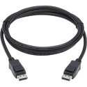 Tripp Lite P580-006-V4 DisplayPort 1.4 Cable w Latching Connectors 8K HDR - Male/Male - Black - 6 Foot