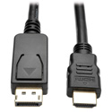 Photo of Tripp Lite P582-006-V2 DisplayPort 1.2 to HD Adapter Cable DP with Latches to HDMI (M/M) UHD 4K x 2K/1080p 6 Feet